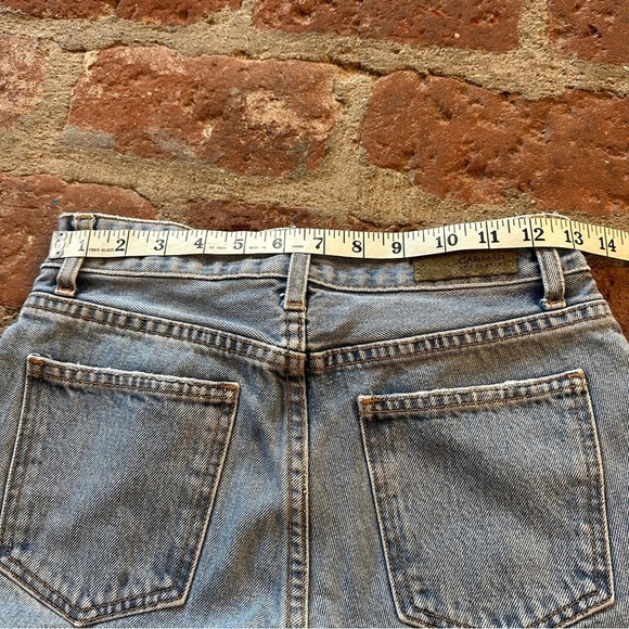 Carmar Blue Straight Leg Distressed Ripped Shredded size 25 Jeans denim - Picture 8 of 13